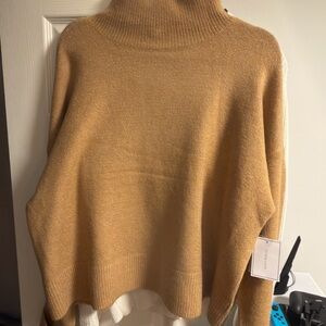 NWT 1State Women’s Camel Turtleneck Sweater